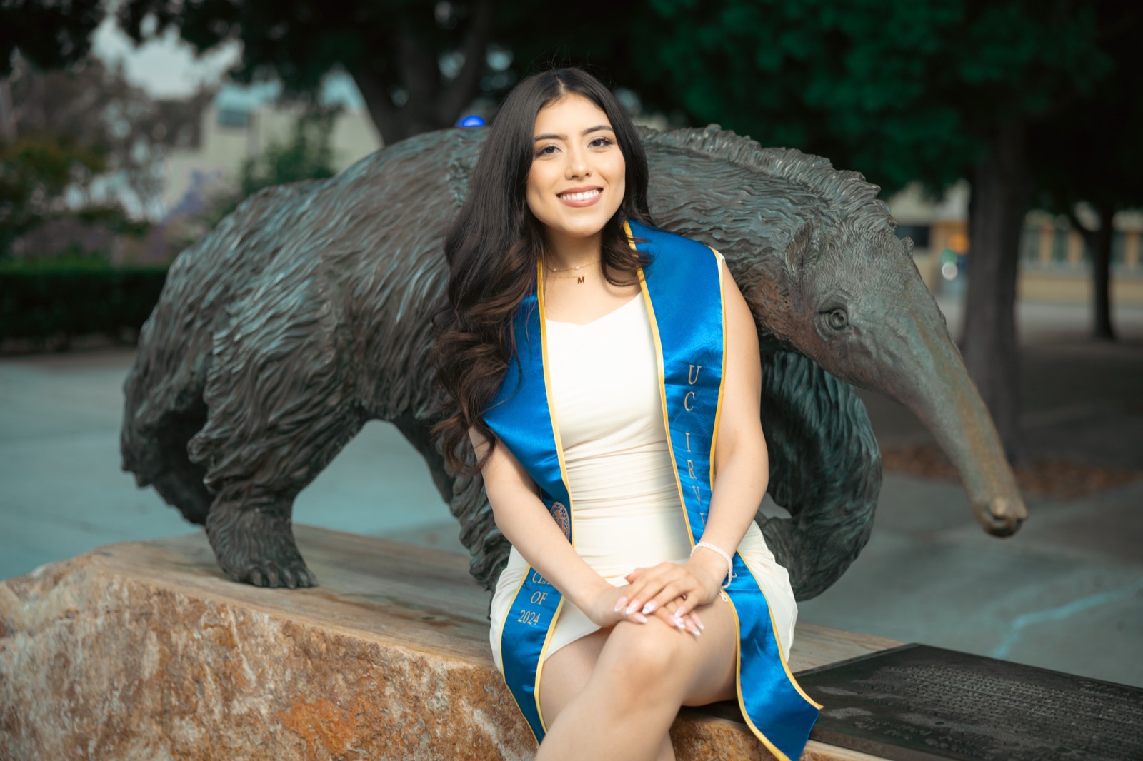 Chapman University entrance graduation photo