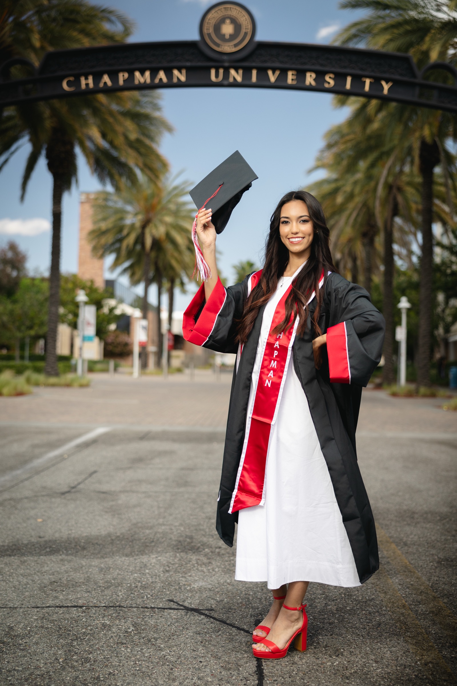 UCI anteater statue graduation portrait